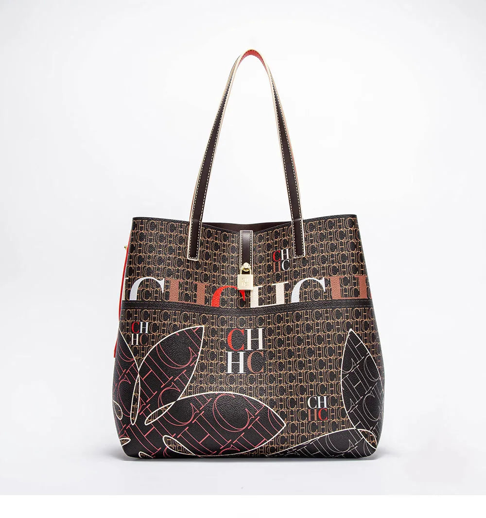 CH Ladies Handbag Large Capacity Shoulder Bag Ladies Handbag Luxury Brand 2024 New Multifunctional Fashion Design Classic Retro