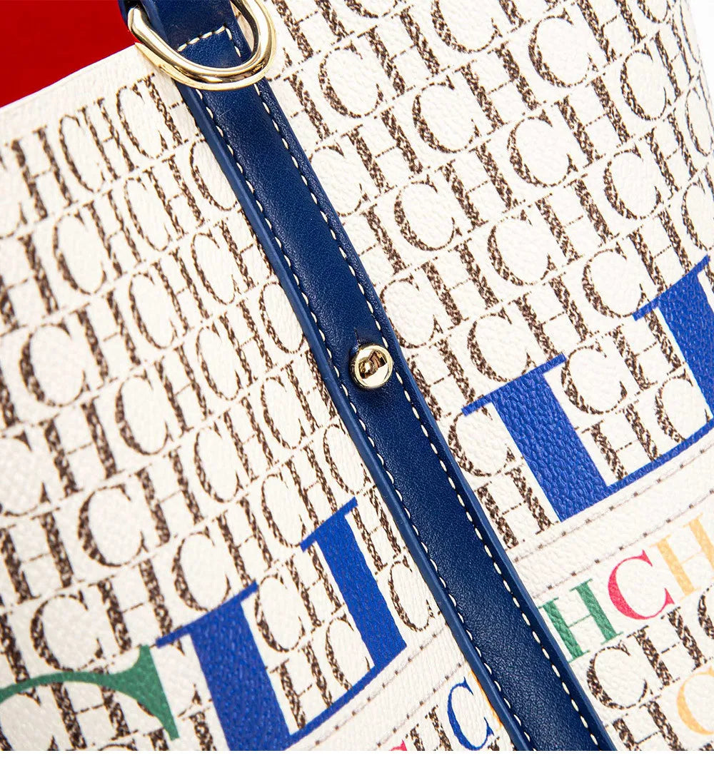 CH Ladies Handbag Large Capacity Shoulder Bag Ladies Handbag Luxury Brand 2024 New Multifunctional Fashion Design Classic Retro