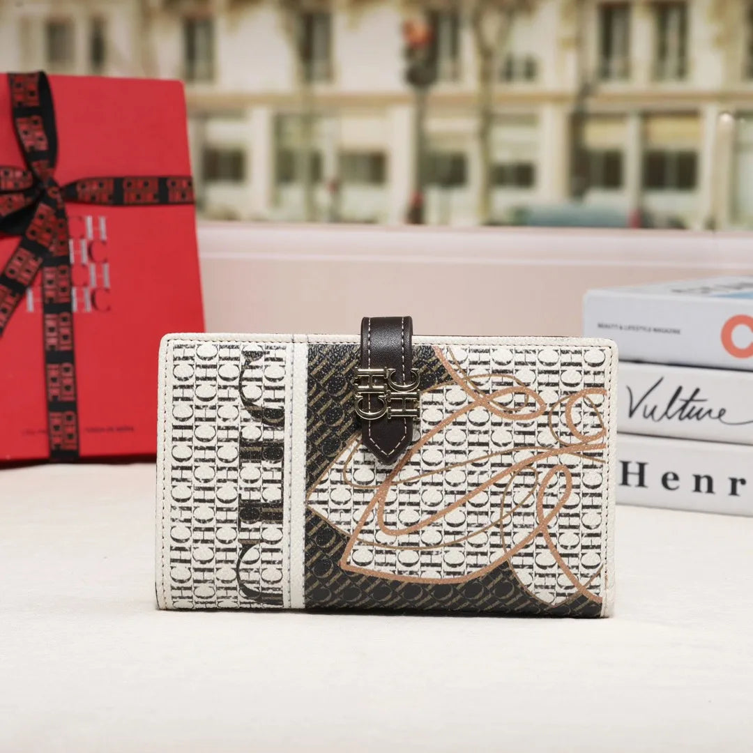 CH Luxury Brand Spring Fashion Women's Organizer Wallet Coin Purse Long Large Capacity Card Holder Coin Purse 2024 High Quality