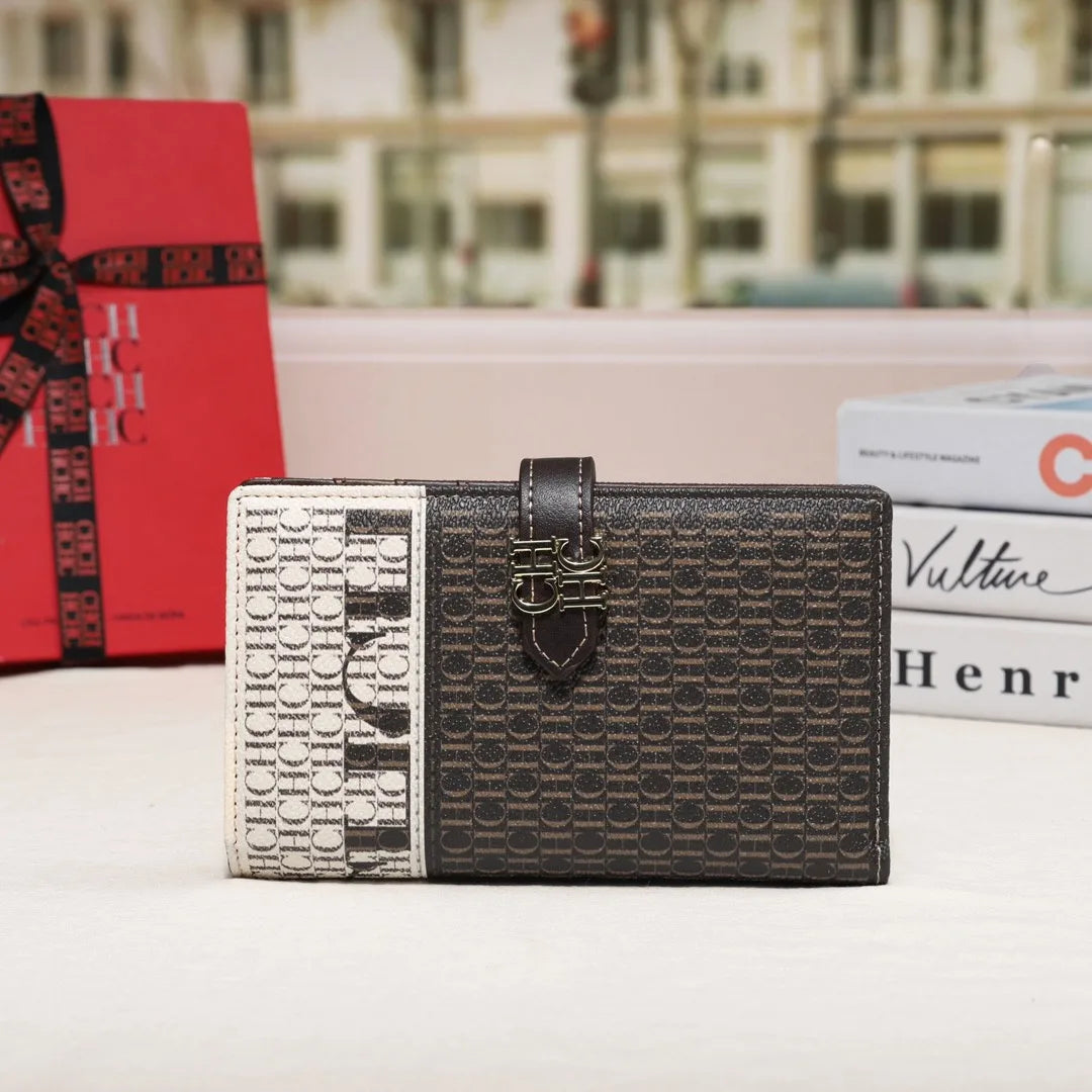 CH Luxury Brand Spring Fashion Women's Organizer Wallet Coin Purse Long Large Capacity Card Holder Coin Purse 2024 High Quality