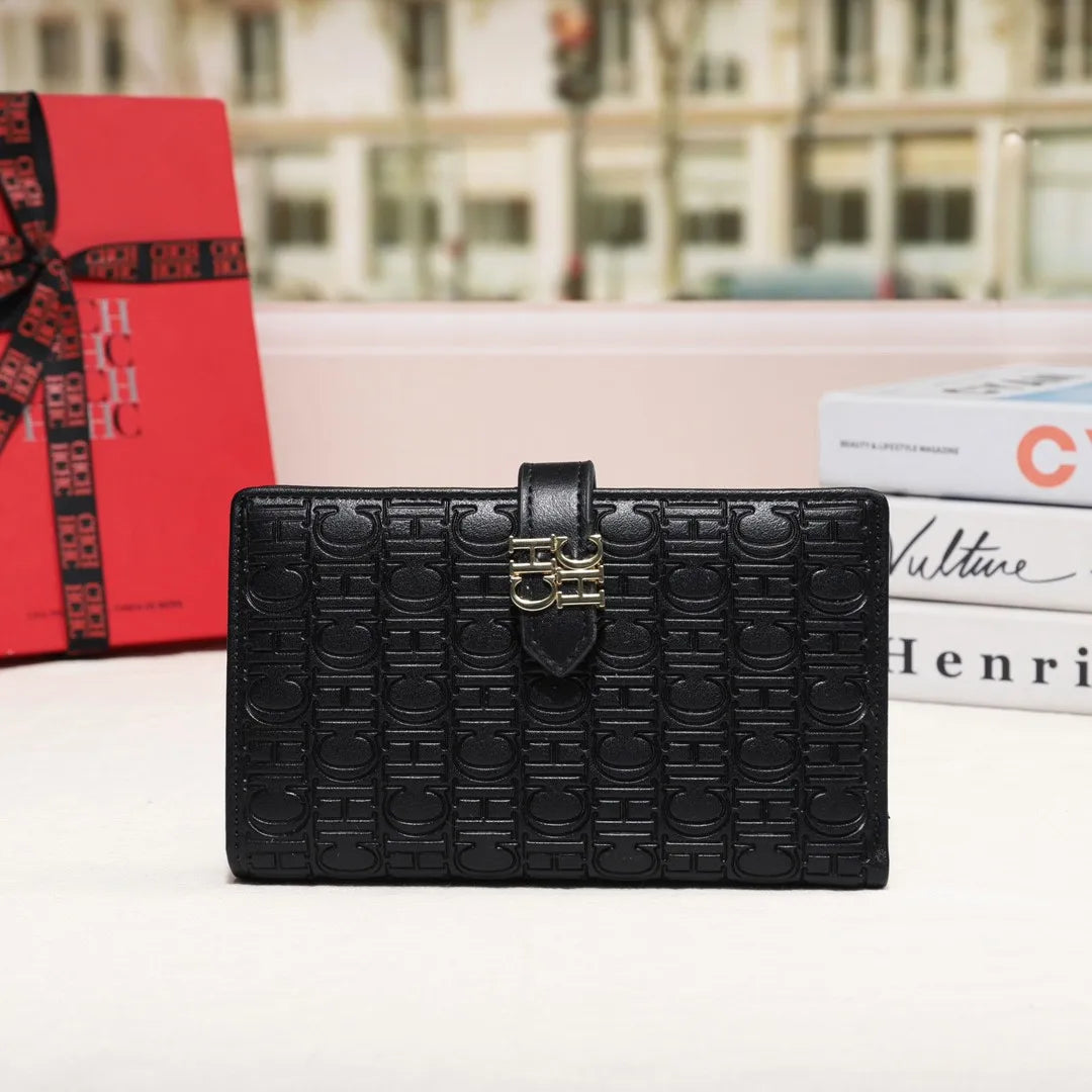 CH Luxury Brand Spring Fashion Women's Organizer Wallet Coin Purse Long Large Capacity Card Holder Coin Purse 2024 High Quality