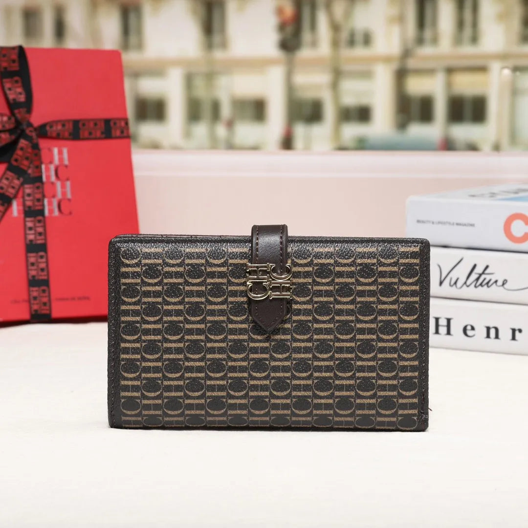 CH Luxury Brand Spring Fashion Women's Organizer Wallet Coin Purse Long Large Capacity Card Holder Coin Purse 2024 High Quality