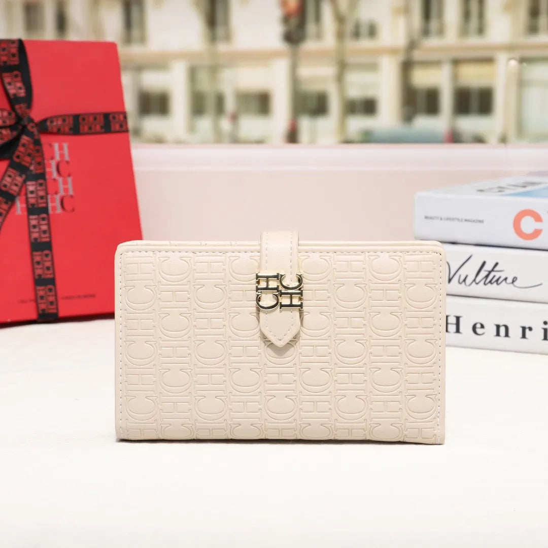 CH Luxury Brand Spring Fashion Women's Organizer Wallet Coin Purse Long Large Capacity Card Holder Coin Purse 2024 High Quality