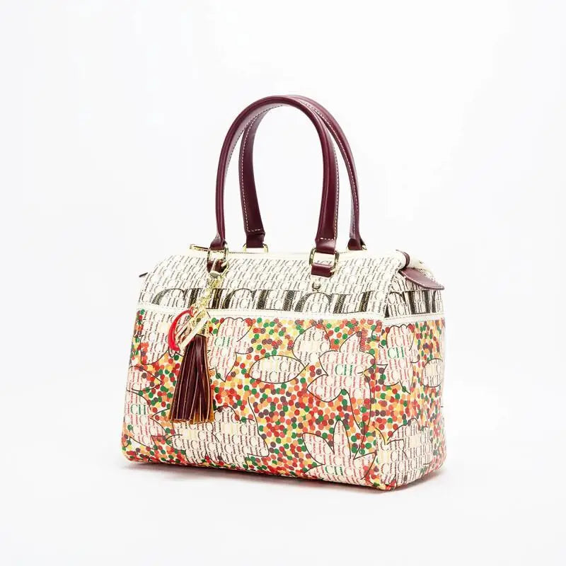 CH Ladies Bucket Bag Luxury Brand Designer New Ladies Large Capacity Exquisite Floral Pattern Travel Banquet High Grade Handbag