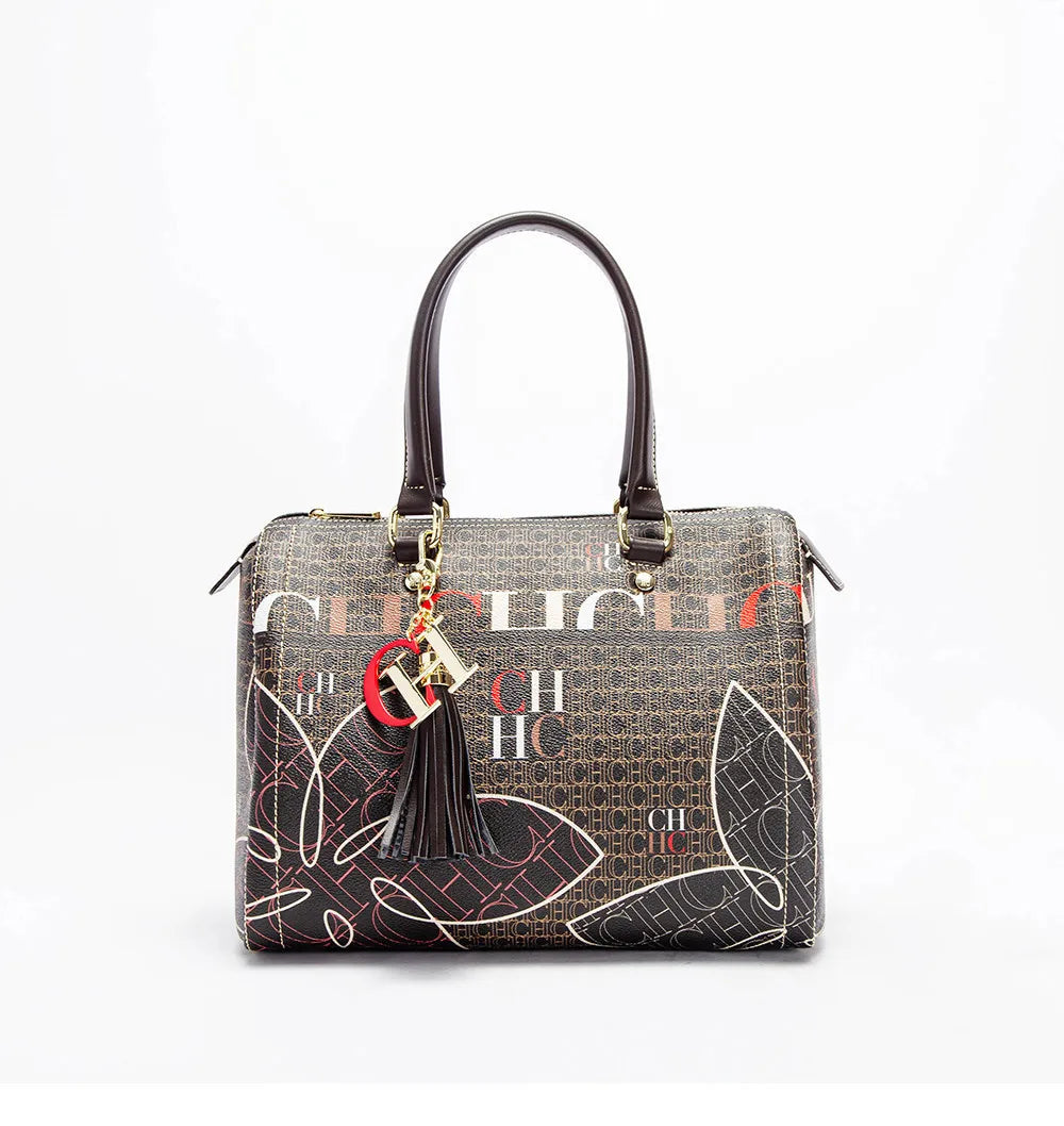 CH Ladies Bucket Bag Luxury Brand Designer New Ladies Large Capacity Exquisite Floral Pattern Travel Banquet High Grade Handbag