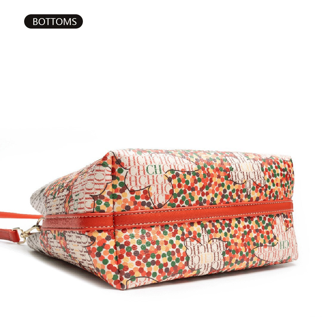 CH Classic Printing Tote Bag Large Capacity Fashion Shopping Bag Fashion Design Exquisite Floral Printing Ladies Shoulder Bag