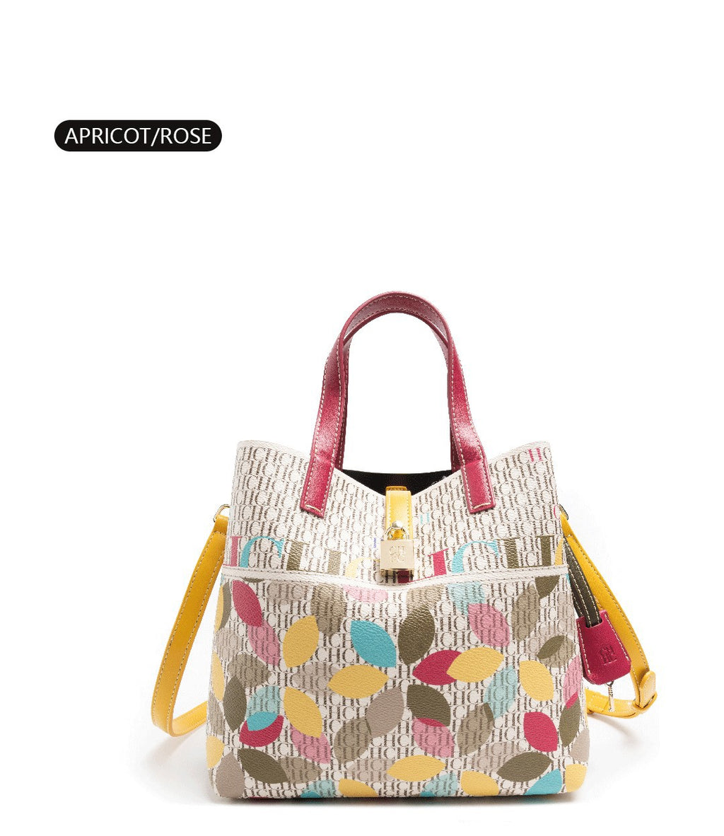 CH Classic Printing Tote Bag Large Capacity Fashion Shopping Bag Fashion Design Exquisite Floral Printing Ladies Shoulder Bag