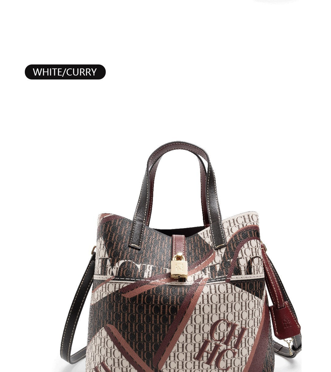 CH Classic Printing Tote Bag Large Capacity Fashion Shopping Bag Fashion Design Exquisite Floral Printing Ladies Shoulder Bag
