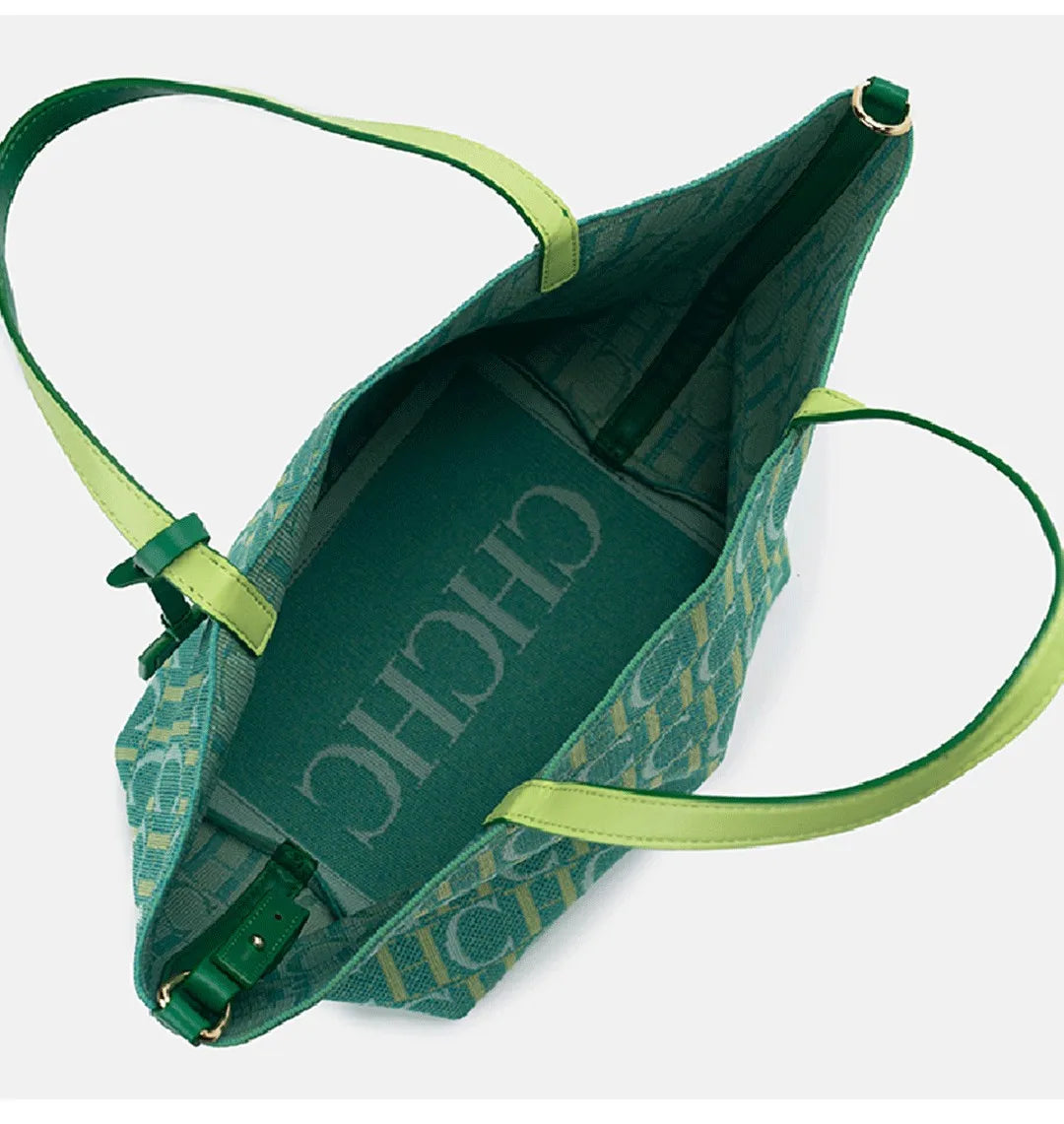 CH Fashion Simple Women's Commuter Travel Bag Classic Retro Large Capacity Pure Color Bucket Bag Trend Letter Ladies Handbag