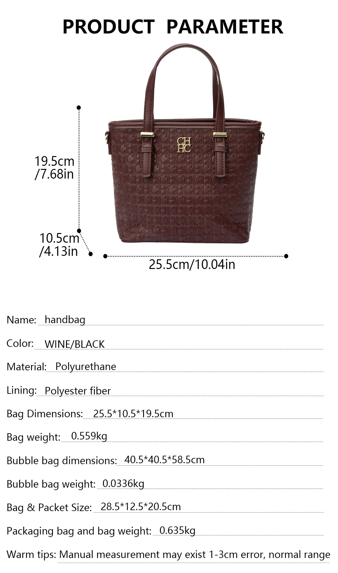 CH Designer Commuter Style Fashion Large Capacity Women's Shoulder Bag High Quality Hardware Tote Bag 2025 New