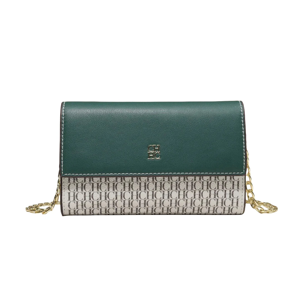 CH Exquisite Craftsmanship Women's Crossbody Bag Light Luxury Design Chain Bag Letter Elements Color Blocked Women's Chain Bag