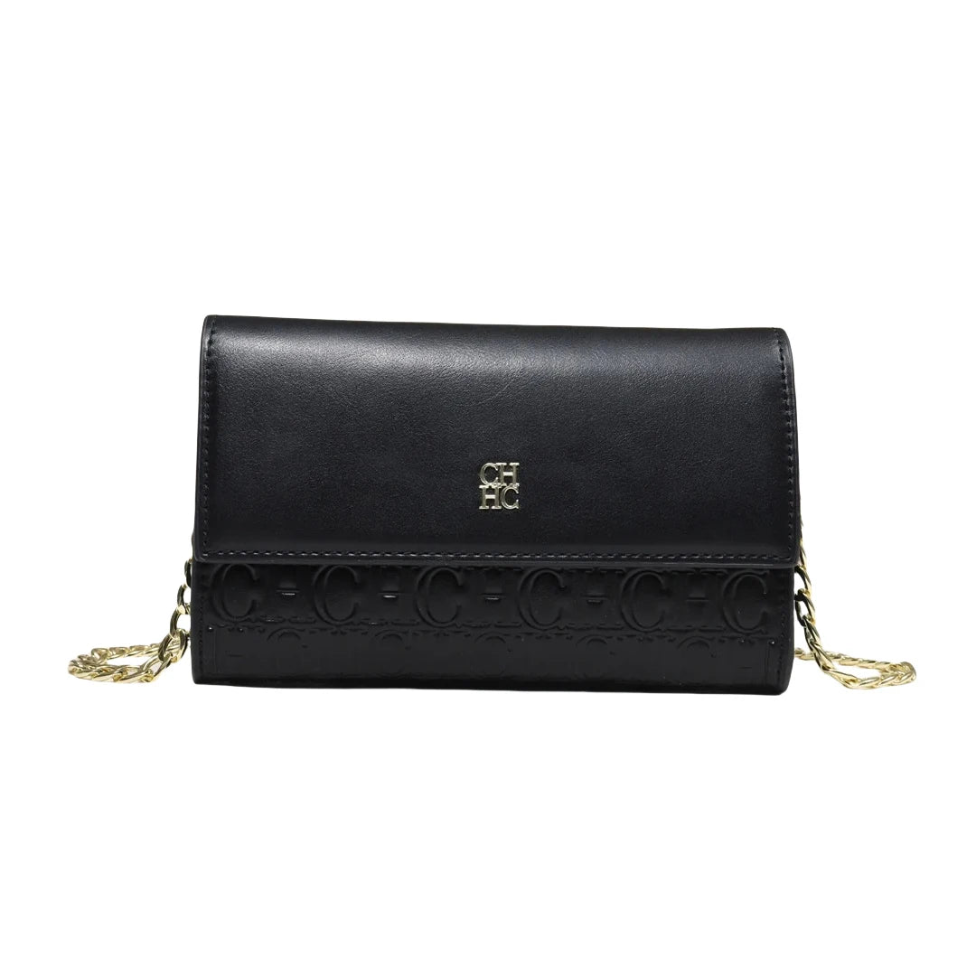CH Exquisite Craftsmanship Women's Crossbody Bag Light Luxury Design Chain Bag Letter Elements Color Blocked Women's Chain Bag