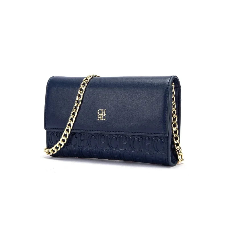 CH Exquisite Craftsmanship Women's Crossbody Bag Light Luxury Design Chain Bag Letter Elements Color Blocked Women's Chain Bag