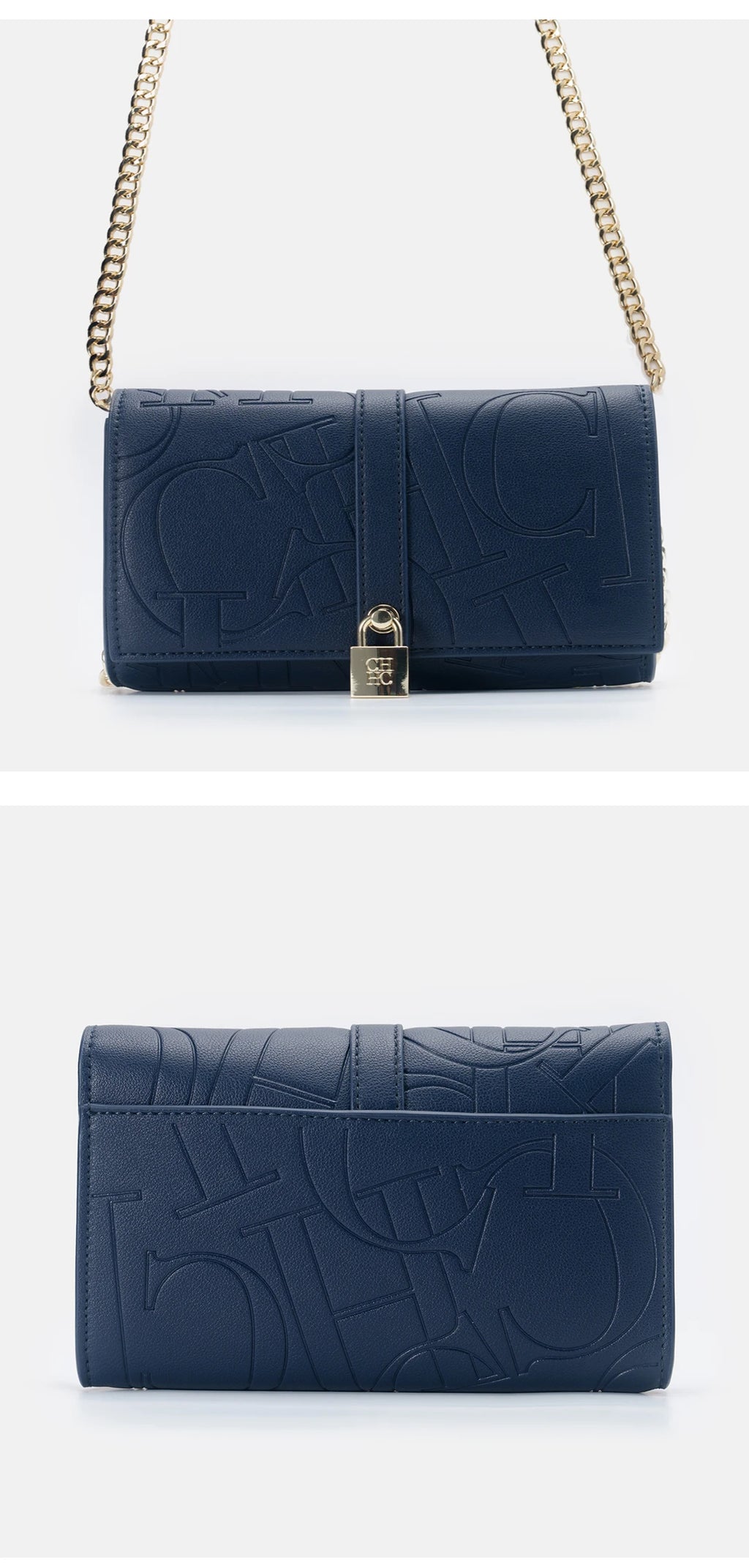 Fashion Chain Bag PU Material Solid Color Large Font Printing High Quality Lock Exquisite Design Women's 2025 Designer New Shoulder Bag