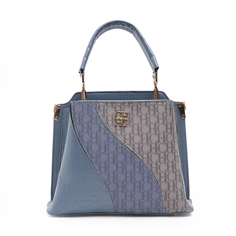 Classic Color Block Design Fashionable Women's Shoulder Bag Large Capacity Exquisite and Simple Brand Letter Multifunctional Design Handbag