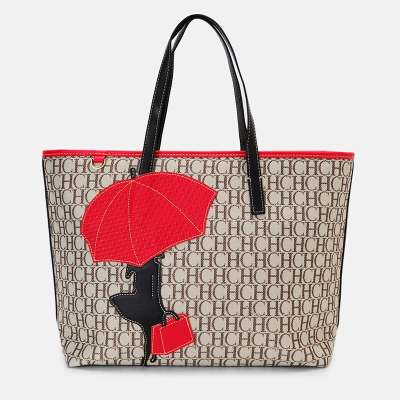 Knitting Pattern Design High Quality Ladies Handbag Letter Zipper Brand Fashion Elegant Large Capacity Ladies Shoulder Bag