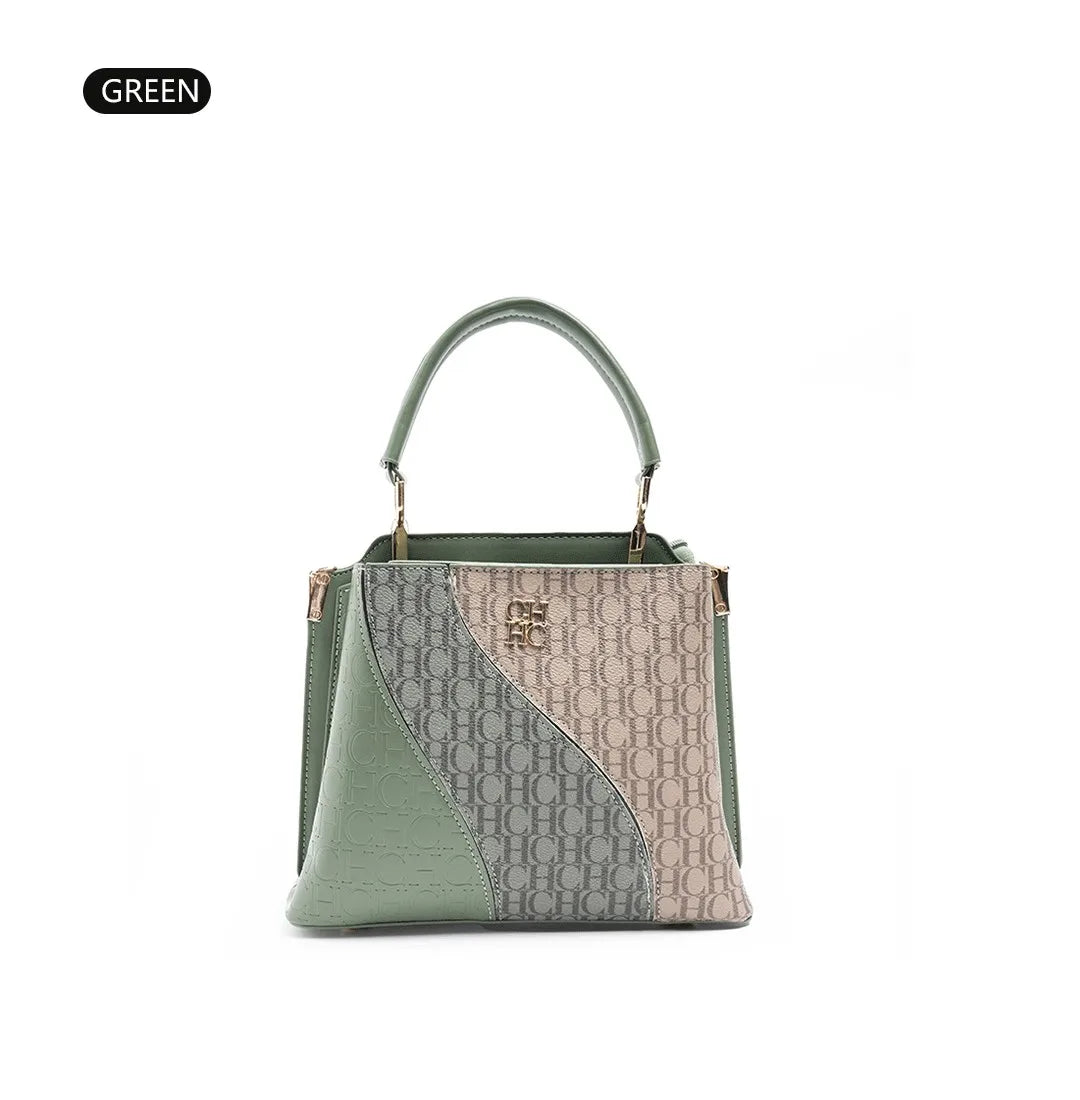 Classic Color Block Design Fashionable Women's Shoulder Bag Large Capacity Exquisite and Simple Brand Letter Multifunctional Design Handbag