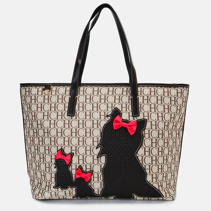 Knitting Pattern Design High Quality Ladies Handbag Letter Zipper Brand Fashion Elegant Large Capacity Ladies Shoulder Bag