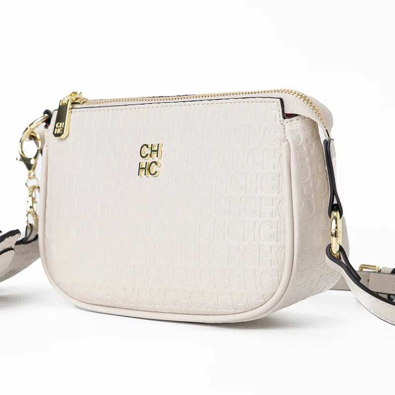 Exquisite High-Quality Letter Solid Color Women's Shopping Bag Simple and Fashionable Hundred Brand Elegant Crossbody Bag