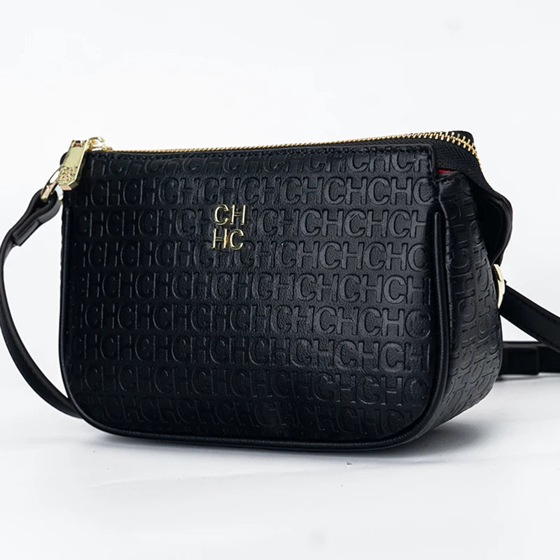 Exquisite High-Quality Letter Solid Color Women's Shopping Bag Simple and Fashionable Hundred Brand Elegant Crossbody Bag