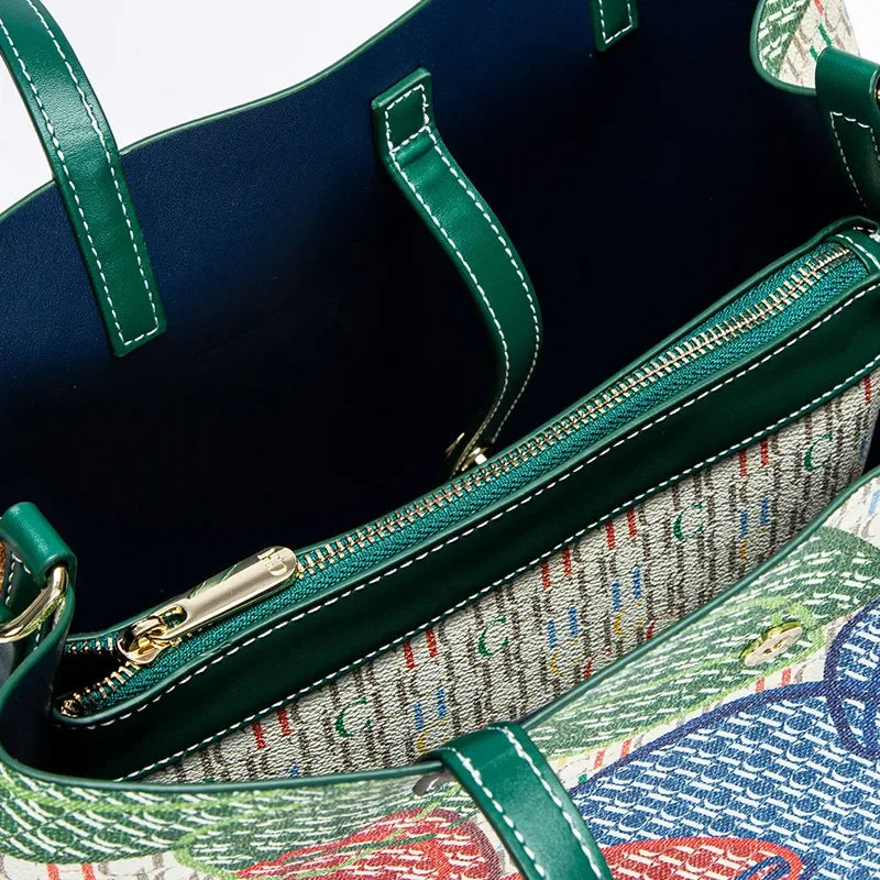 Exquisite Commuter Bag Campus Retro Cross Border Fashion Design Model Metal Accessories Buckle Women's Shoulder Bag Luxury Brand