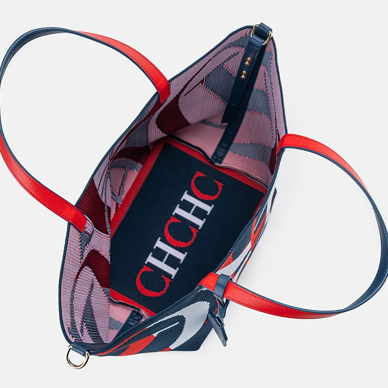Exquisite Casual Letter Colored Large Capacity Women's Shoulder Bag Elegant and Fashionable Brand Handbag Shopping Handbag