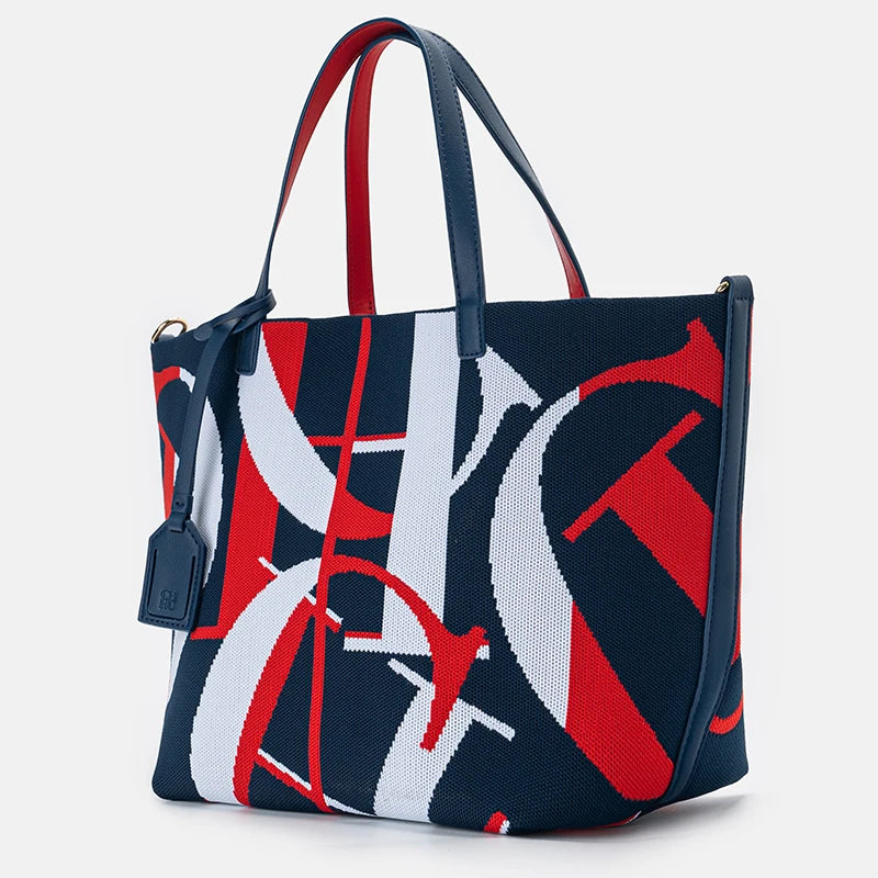 Exquisite Casual Letter Colored Large Capacity Women's Shoulder Bag Elegant and Fashionable Brand Handbag Shopping Handbag