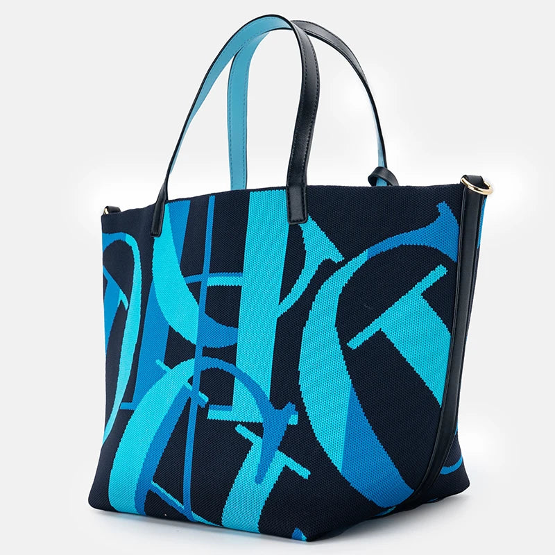 Exquisite Casual Letter Colored Large Capacity Women's Shoulder Bag Elegant and Fashionable Brand Handbag Shopping Handbag