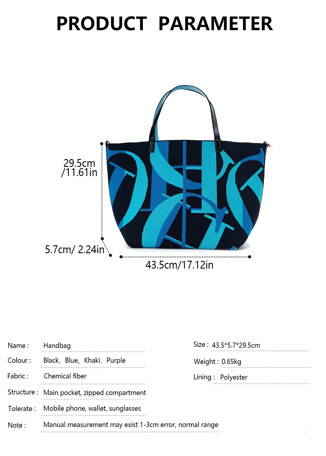 Exquisite Casual Letter Colored Large Capacity Women's Shoulder Bag Elegant and Fashionable Brand Handbag Shopping Handbag