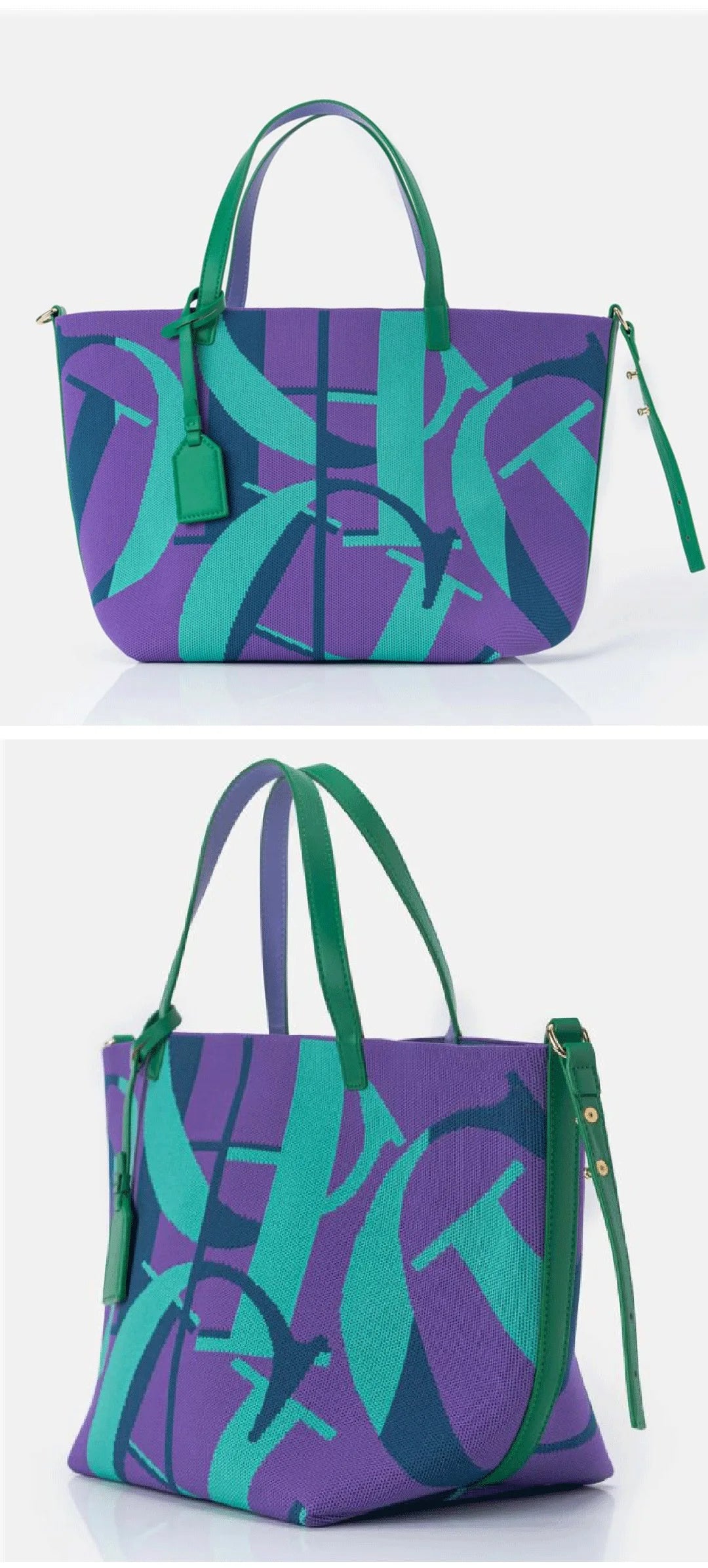 Exquisite Casual Letter Colored Large Capacity Women's Shoulder Bag Elegant and Fashionable Brand Handbag Shopping Handbag