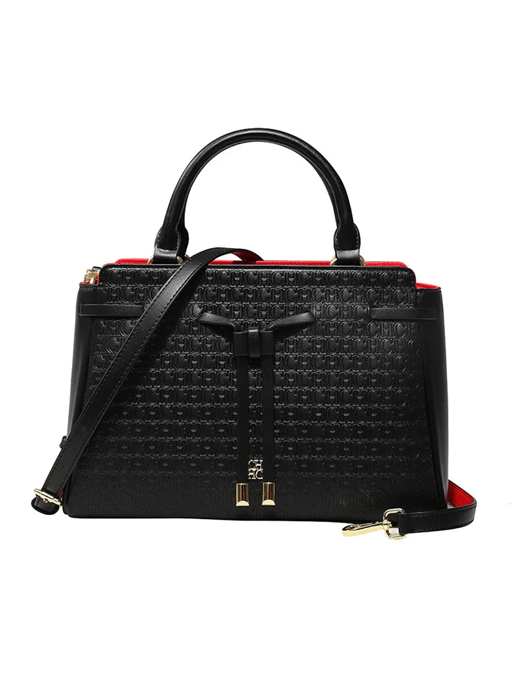CH Fashion Minimalist Women's Elegant Handbag Exquisite Letter Print Light Luxury Brand Tote Bag