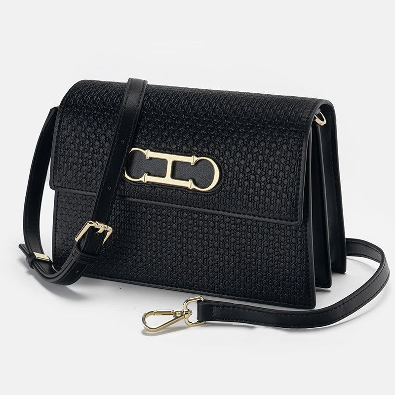 CH Ladies Light Luxury Popular Classic Models Large Capacity Brand Logo Buckle Crossbody Bag Fashion Elegant Niche Shoulder Bag