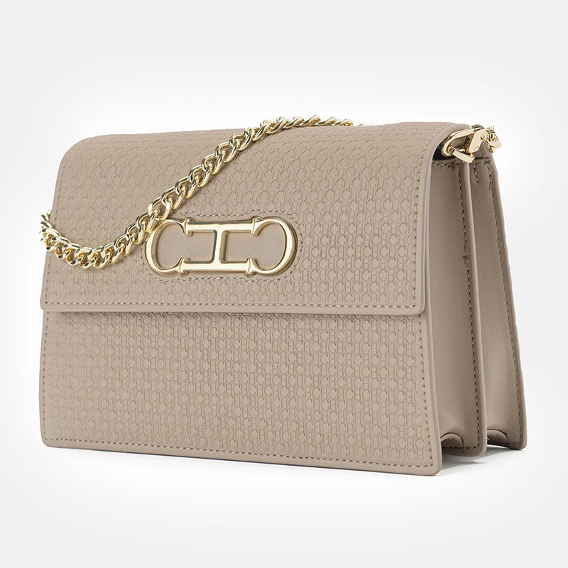 CH Ladies Light Luxury Popular Classic Models Large Capacity Brand Logo Buckle Crossbody Bag Fashion Elegant Niche Shoulder Bag