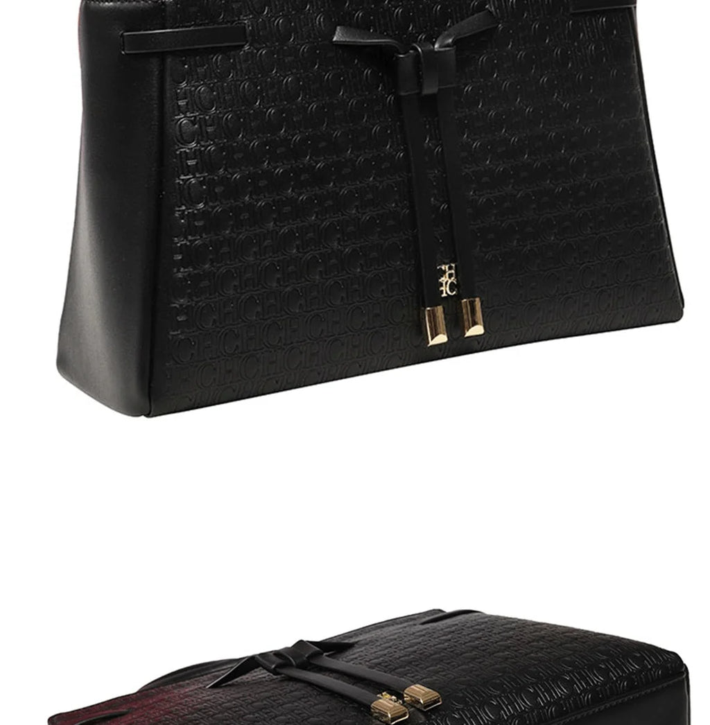 CH Fashion Minimalist Women's Elegant Handbag Exquisite Letter Print Light Luxury Brand Tote Bag