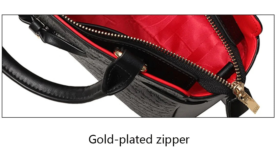 CH Fashion Minimalist Women's Elegant Handbag Exquisite Letter Print Light Luxury Brand Tote Bag