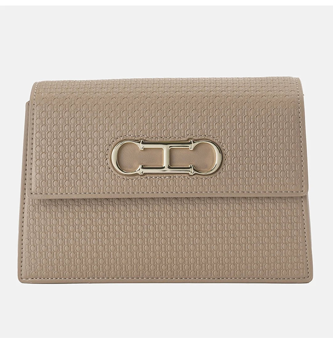 CH Ladies Light Luxury Popular Classic Models Large Capacity Brand Logo Buckle Crossbody Bag Fashion Elegant Niche Shoulder Bag