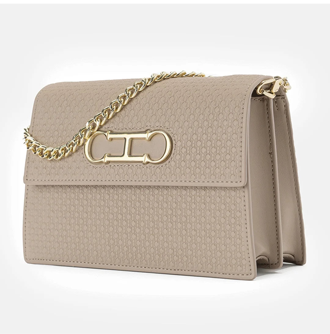 CH Ladies Light Luxury Popular Classic Models Large Capacity Brand Logo Buckle Crossbody Bag Fashion Elegant Niche Shoulder Bag