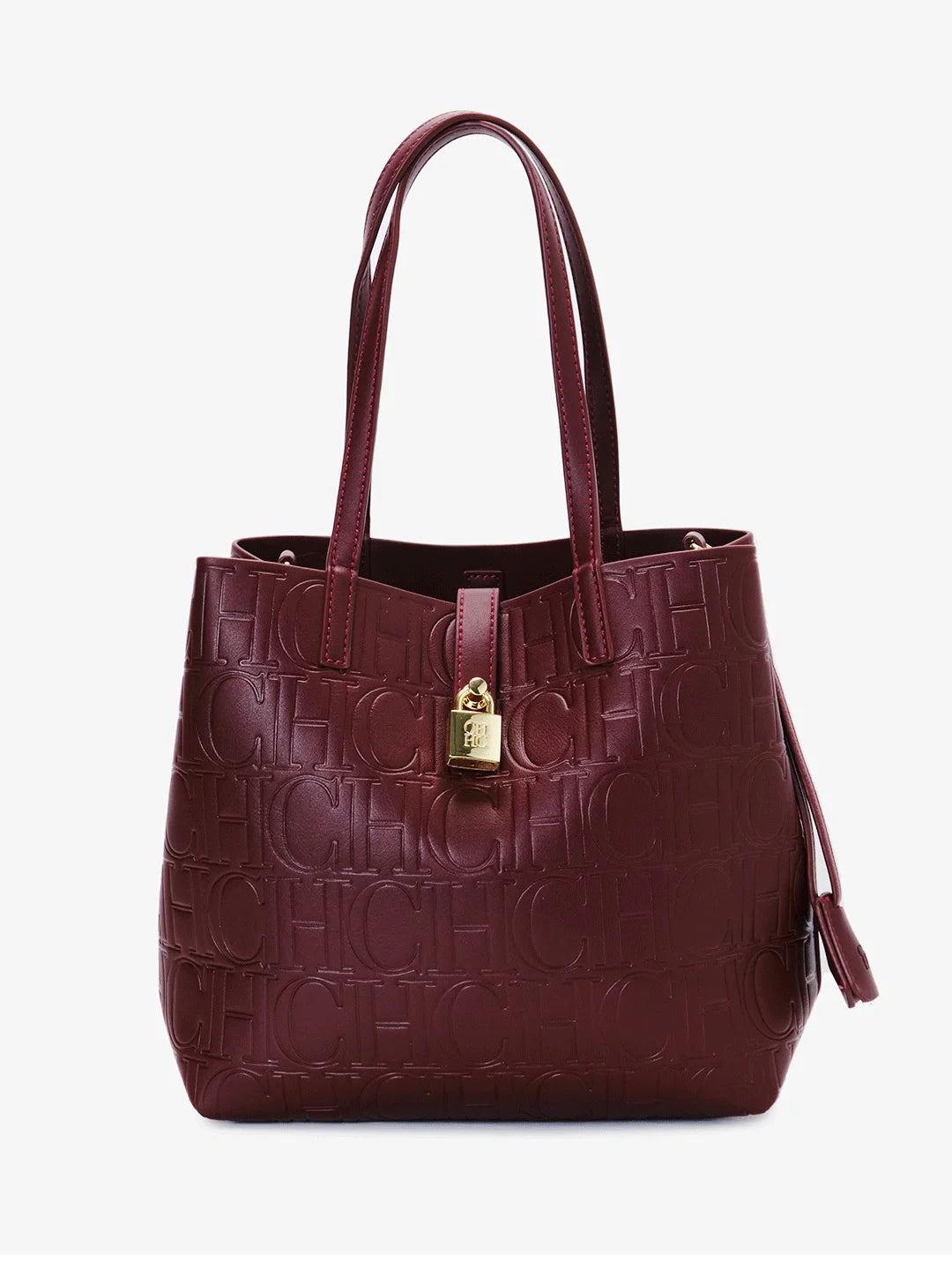 CH High Quality Fashion Letter Print Design Temperament Tote Bag Pure Colour Ladies Shoulder Bag Large Capacity Senior Sense