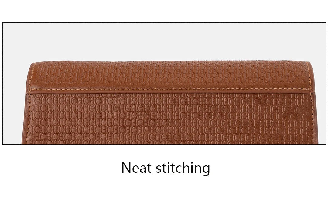 CH Ladies Light Luxury Popular Classic Models Large Capacity Brand Logo Buckle Crossbody Bag Fashion Elegant Niche Shoulder Bag