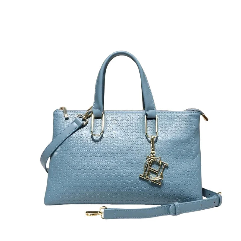 Exquisite High-quality Women's Handbag Fashionable Solid Color Simple Daily Commuting Style Letter Printed Design Shoulder Bag