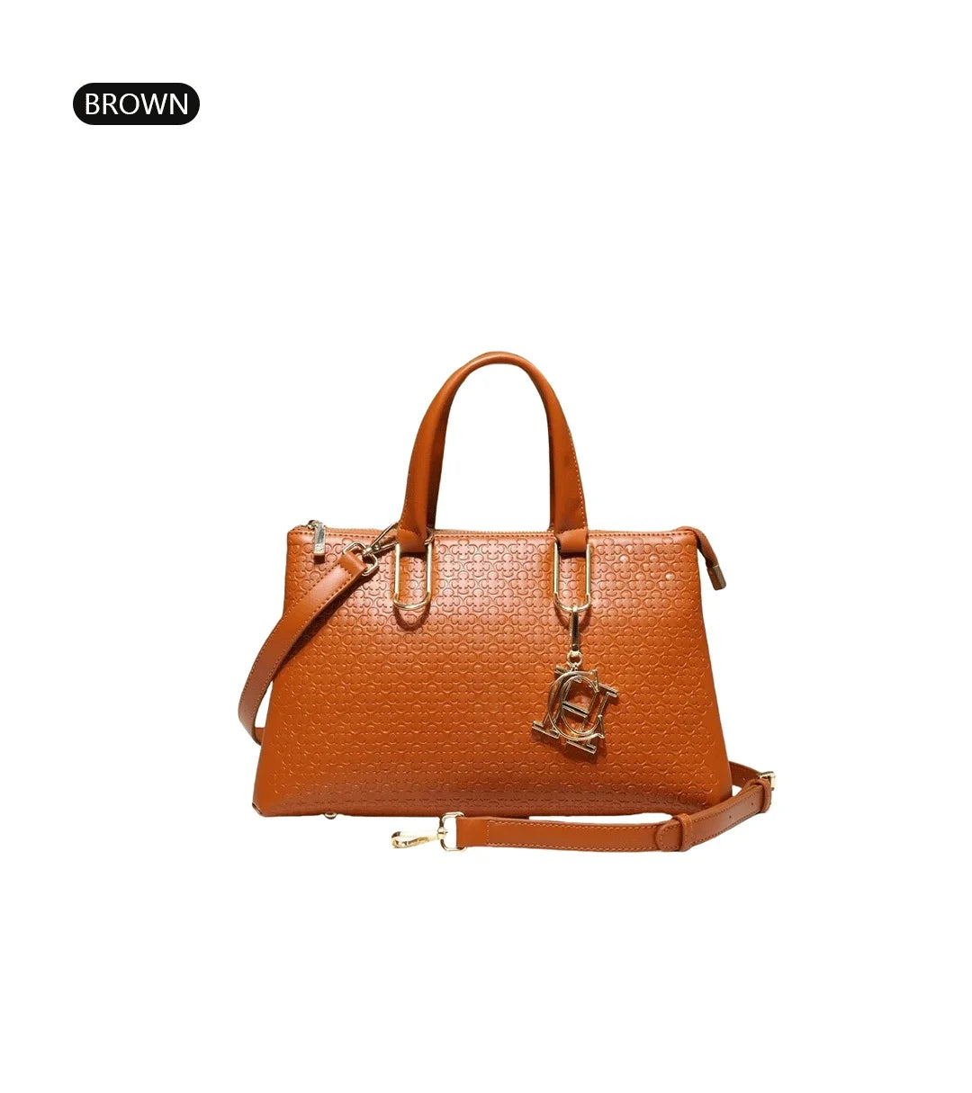 Exquisite High-quality Women's Handbag Fashionable Solid Color Simple Daily Commuting Style Letter Printed Design Shoulder Bag