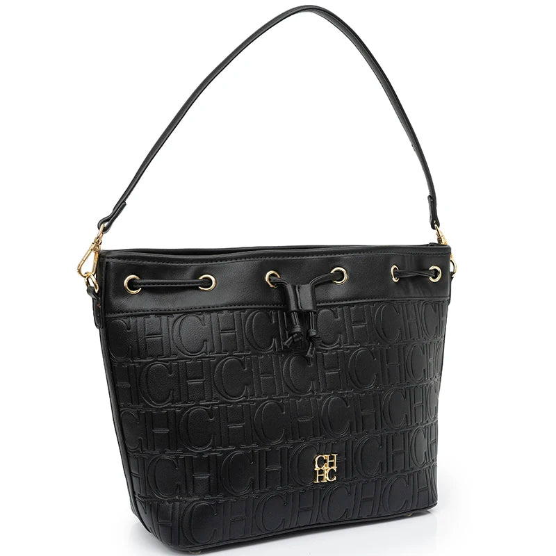 CH Detachable Shoulder Strap Brand Print Classic Drawstring Design Stylish Tote Bag 2025 New Women's Shoulder Bag