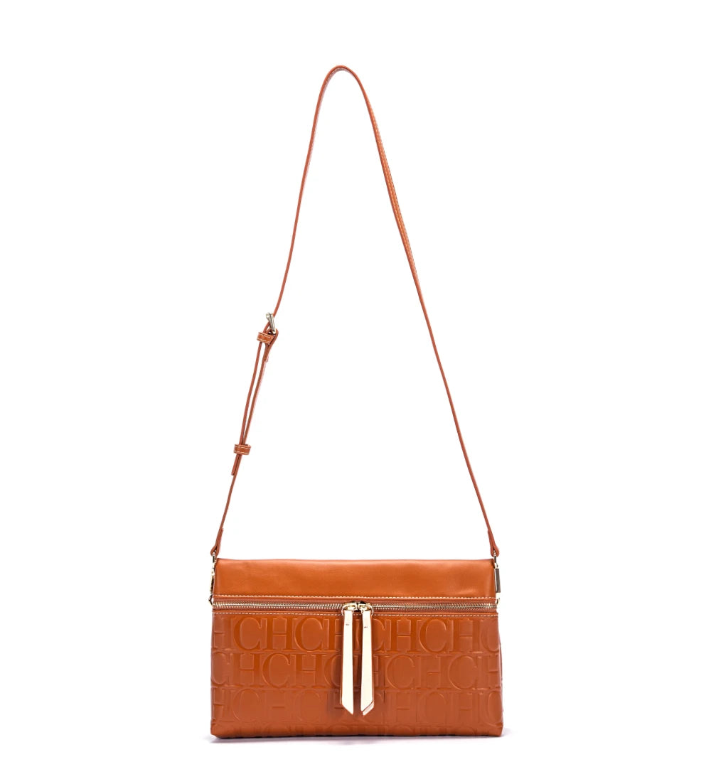 CH Women's Crossbody Bag Pure Colour Letter Print Design High Fashion Ladies Shoulder Bag Daily Commuter Versatile Small Square