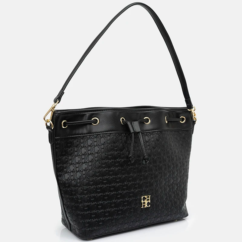 CH Detachable Shoulder Strap Brand Print Classic Drawstring Design Stylish Tote Bag 2025 New Women's Shoulder Bag