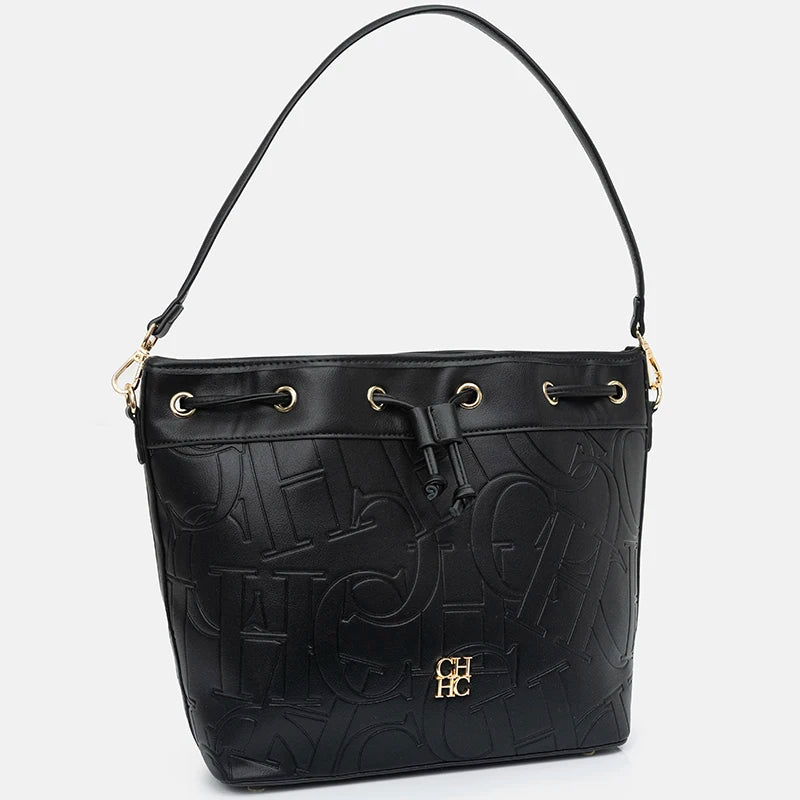 CH Detachable Shoulder Strap Brand Print Classic Drawstring Design Stylish Tote Bag 2025 New Women's Shoulder Bag