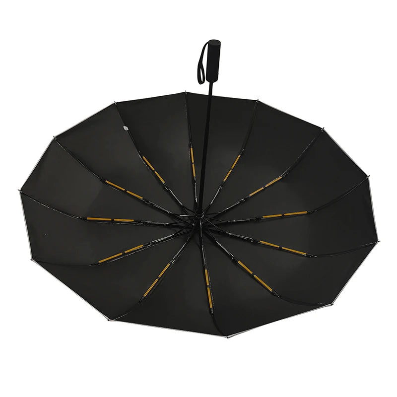 Printed Creative Letter Design Windproof Automatic Commuter Folding Umbrella Straight Handle Multifunctional Umbrella