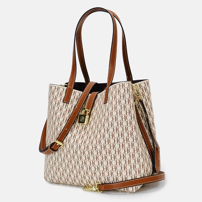 Women's Shoulder Bag Exquisite Simple Large Capacity Casual Durable Brand Elegant Lightweight Luxury Practical Bag Solid Color