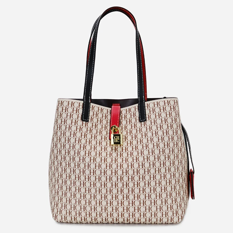 Women's Shoulder Bag Exquisite Simple Large Capacity Casual Durable Brand Elegant Lightweight Luxury Practical Bag Solid Color