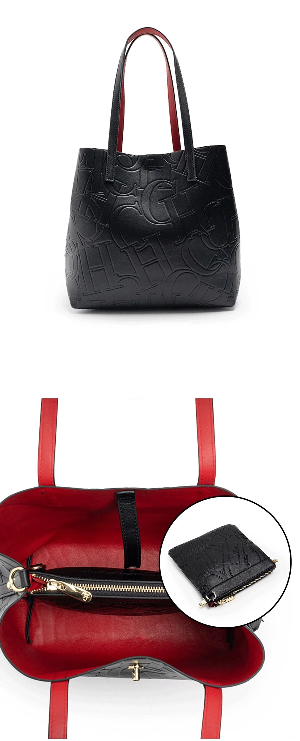 Multifunctional Fashion Crossbody Bag Large Capacity Minimalist Style Women's Tote Bag Monogram Print Design Carrying Case