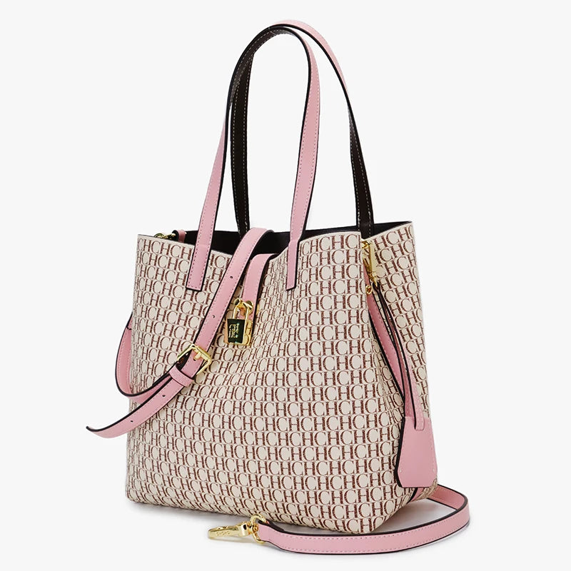 Women's Shoulder Bag Exquisite Simple Large Capacity Casual Durable Brand Elegant Lightweight Luxury Practical Bag Solid Color